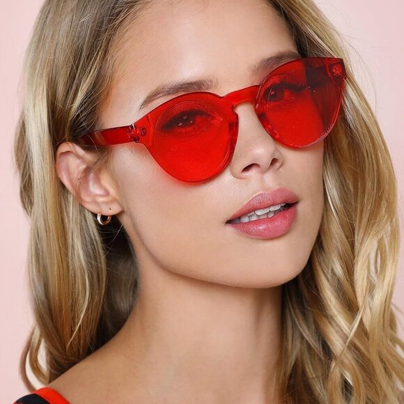18 Pack Colored Rimless Sunglasses Party Glasses Unisex Adult Women main image 7